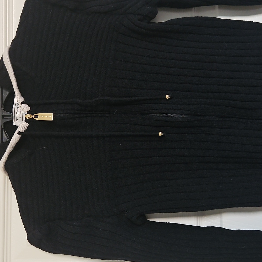 Woold Blend Zip Up Hooded Sweater - Picture 2 of 8